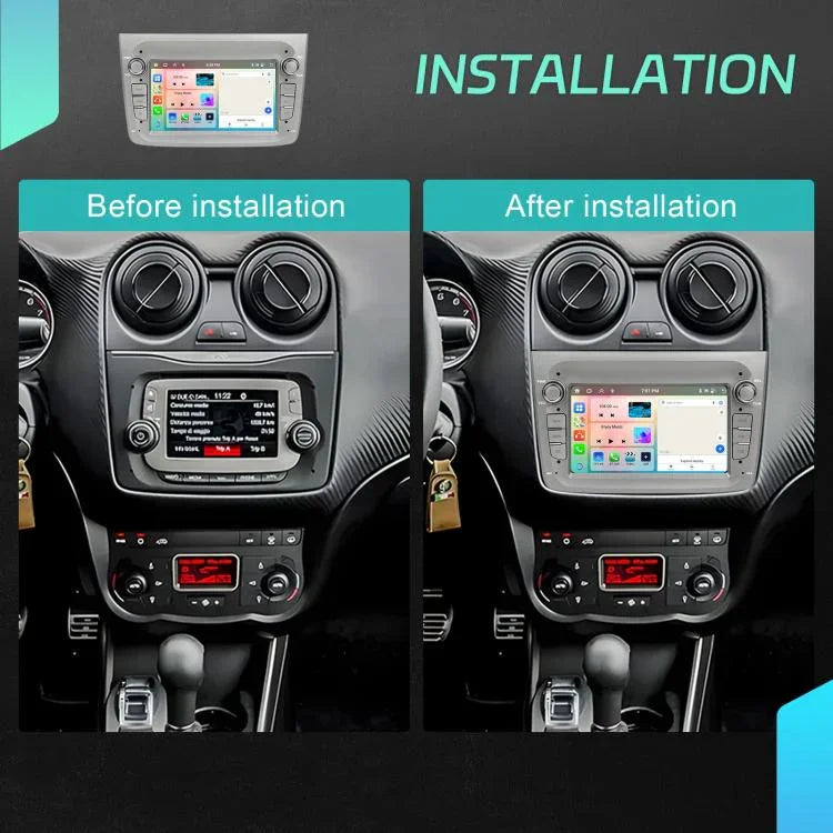 Pour Alfa Romeo MITO 2008-2016 Écran horizontal de 7 pouces Android 15 Carplay Machine intégrée de contrôle central de voiture, 4+64G, 2+64G