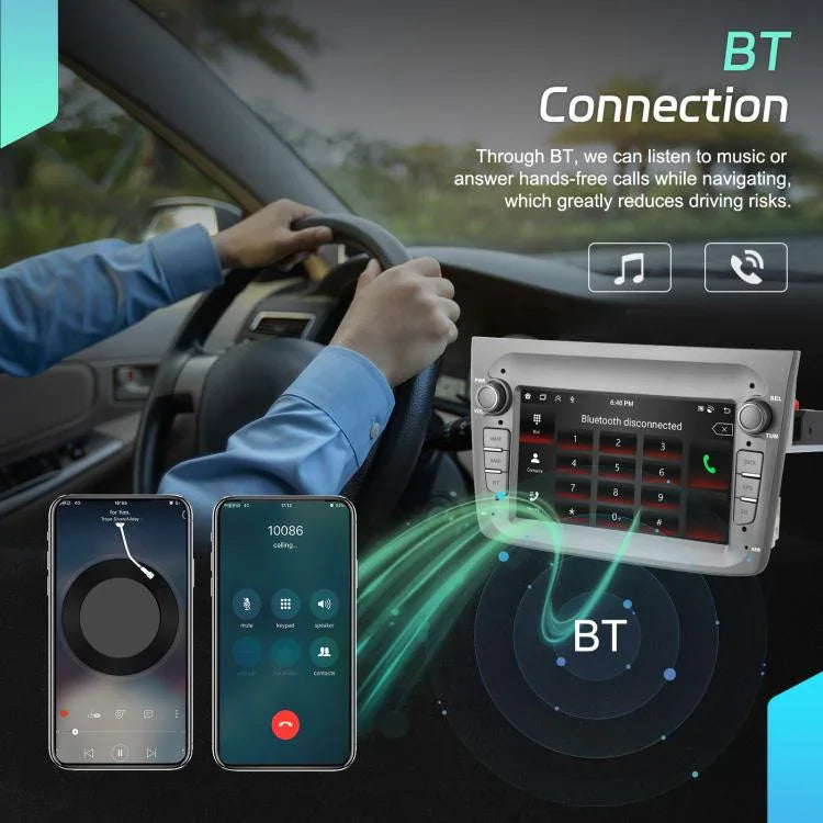 Pour Alfa Romeo MITO 2008-2016 Écran horizontal de 7 pouces Android 15 Carplay Machine intégrée de contrôle central de voiture, 4+64G, 2+64G