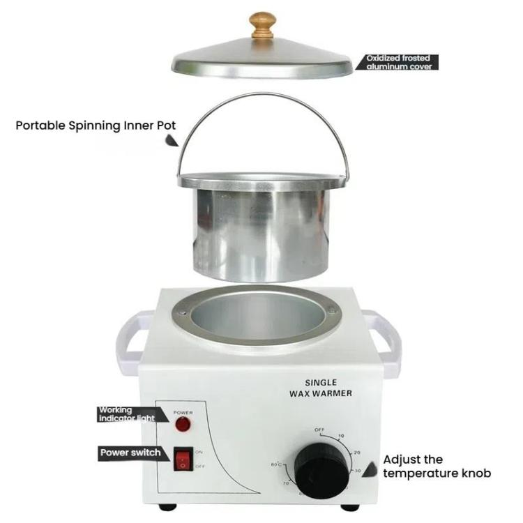 Machine à fondre le chocolat avec contrôle de la température, appareil à cire pour les mains, outil d'agitation thermique pour les mains, pot simple, double pots