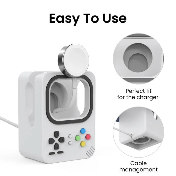 Support de charge mini en silicone AhaStyle DD05 pour Apple Watch, sans chargeur