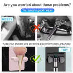 Support de rasoir mural sans perçage, lot de 3 (manuel/de sécurité)