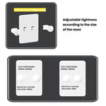 Support de rasoir mural sans perçage, lot de 3 (manuel/de sécurité)