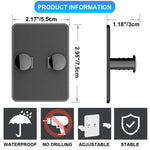 Support de rasoir mural sans perçage, lot de 3 (manuel/de sécurité)