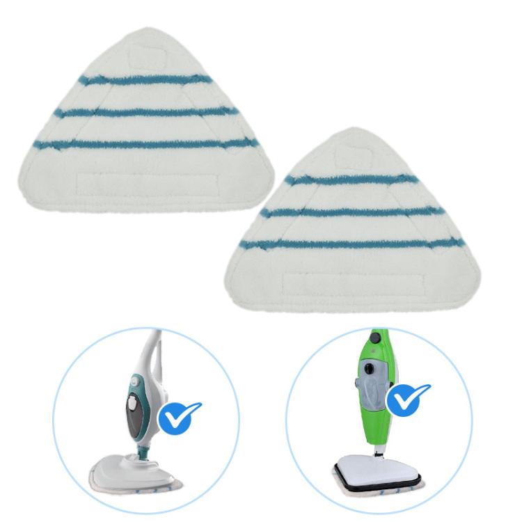 Lot de 2 serpillières de rechange en microfibre pour nettoyeur vapeur H2O X5