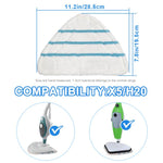 Lot de 2 serpillières de rechange en microfibre pour nettoyeur vapeur H2O X5