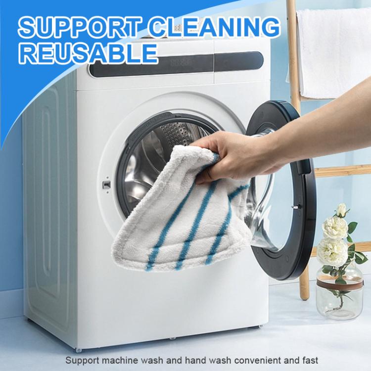 Lot de 2 serpillières de rechange en microfibre pour nettoyeur vapeur H2O X5