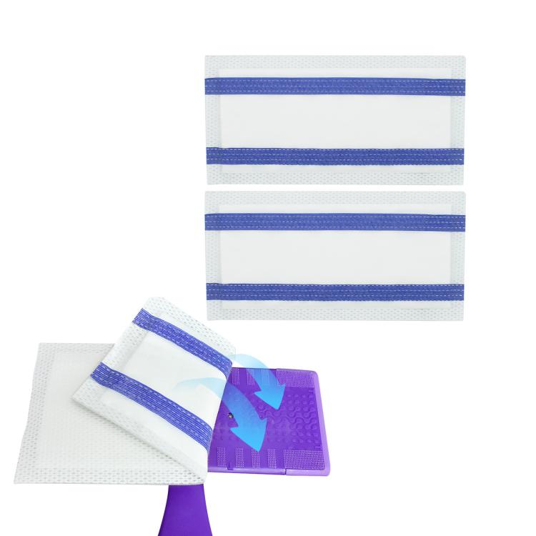 Lot de 3 tampons de nettoyage jetables pour Swiffer WetJet, usage intensif, multi-surfaces, sans traces, nettoyage rapide, blanc