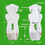 Coussin de siège de poussette rafraîchissant alimenté par USB avec ventilateur 3 vitesses réglables