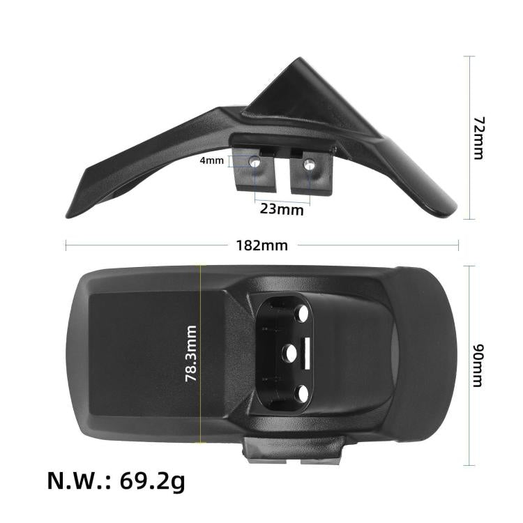 Pour trottinette électrique Kukirin G2 Pro DB, garde-boue arrière avec support de plaque d'immatriculation, garde-boue avant