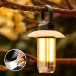 Lanterne de camping et lampe de poche rechargeables à double source lumineuse, lumière extérieure portable blanc chaud, 8 filaments de tungstène, 4 filaments de tungstène