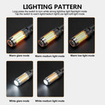 Lanterne de camping et lampe de poche rechargeables à double source lumineuse, lumière extérieure portable blanc chaud, 8 filaments de tungstène, 4 filaments de tungstène