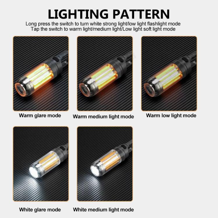 Lanterne de camping et lampe de poche rechargeables à double source lumineuse, lumière extérieure portable blanc chaud, 8 filaments de tungstène, 4 filaments de tungstène