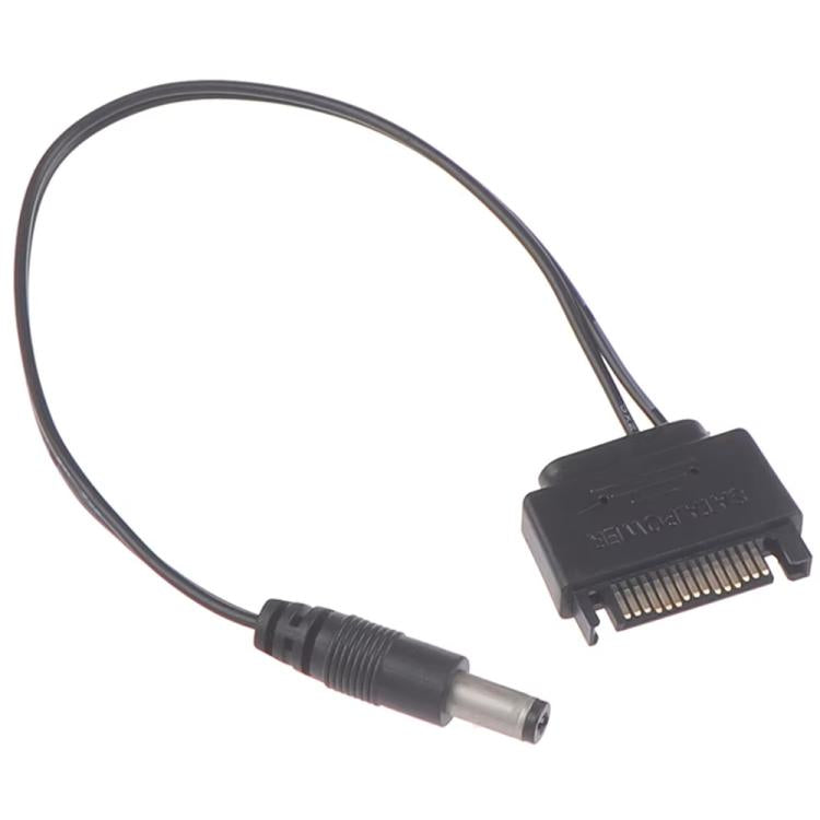Câble de connexion SATA mâle vers DC 5.5 x 2.1 mm câble d'alimentation 12V, 20 cm, 50 cm, 100 cm