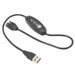 Câble booster USB vers petit 4 broches câble ventilateur boîtier USB vers 12V vitesse réglable, 50 cm, 98 cm