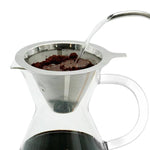 Filtre à café réutilisable en maille en acier inoxydable 304 pour cafetière à infusion lente/filtre, 1-2 tasses, 2-4 tasses, 4-6 tasses