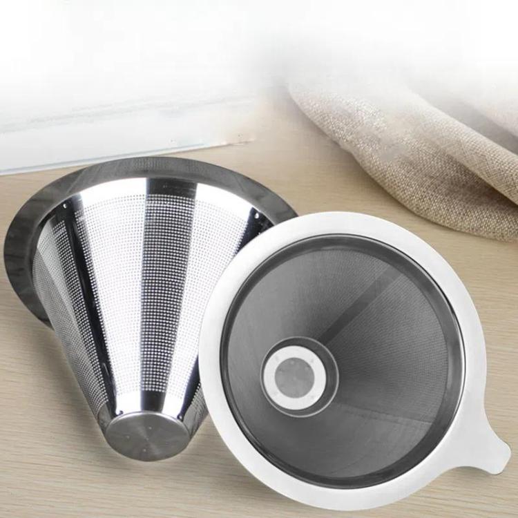 Filtre à café réutilisable en maille en acier inoxydable 304 pour cafetière à infusion lente/filtre, 1-2 tasses, 2-4 tasses, 4-6 tasses