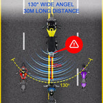 24GHz Motorcycle 30-Meter Blind Spot Radar Detection System Lane Change Assist  for Safe Riding, 30-Meter
