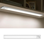 Barre lumineuse rechargeable avec capteur de mouvement pour armoire et penderie avec télécommande, 20 cm argent, 40 cm argent, 60 cm argent, 80 cm argent, 20 cm noir, 40 cm noir, 60 cm noir, 80 cm noir
