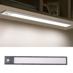 Barre lumineuse rechargeable avec capteur de mouvement pour armoire et penderie avec télécommande, 20 cm argent, 40 cm argent, 60 cm argent, 80 cm argent, 20 cm noir, 40 cm noir, 60 cm noir, 80 cm noir