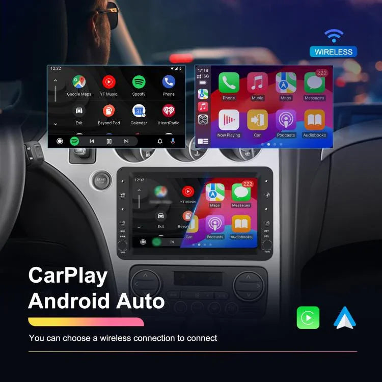 Pour Alfa Romeo 159 Écran Horizontal 7 pouces Carplay Système de Navigation GPS et Multimédia Intégré, 2+64 Go, 4+64 Go