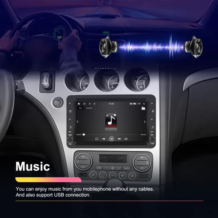 Pour Alfa Romeo 159 Écran Horizontal 7 pouces Carplay Système de Navigation GPS et Multimédia Intégré, 2+64 Go, 4+64 Go