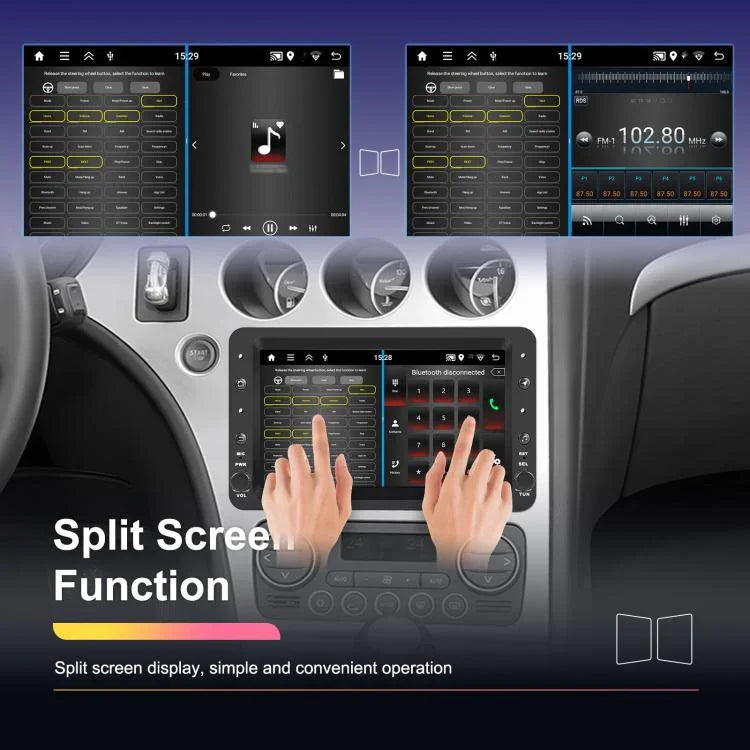 Pour Alfa Romeo 159 Écran Horizontal 7 pouces Carplay Système de Navigation GPS et Multimédia Intégré, 2+64 Go, 4+64 Go