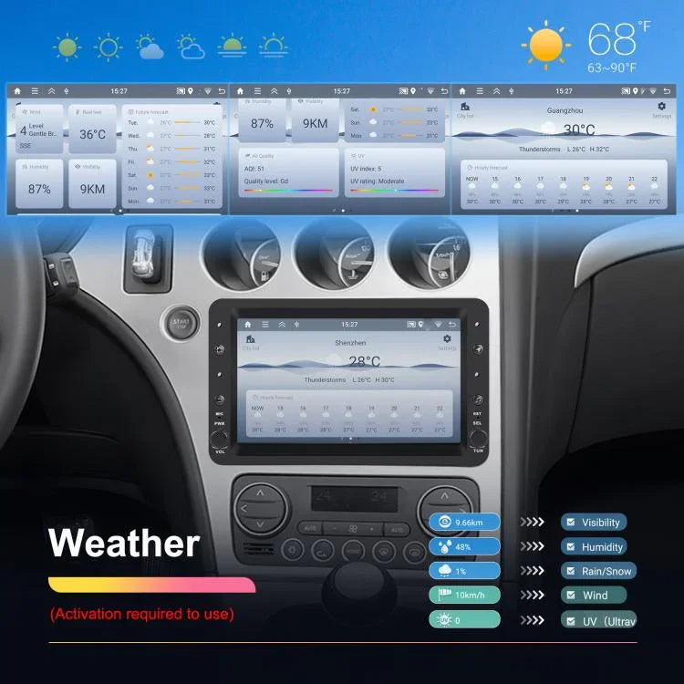 Pour Alfa Romeo 159 Écran Horizontal 7 pouces Carplay Système de Navigation GPS et Multimédia Intégré, 2+64 Go, 4+64 Go