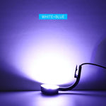 Lampe LED clip aquarium 5W bleu blanc avec 12 LEDs, mini lampe USB pour aquarium, plantes aquatiques, herbes d'eau et petits aquariums, 220V, 110V