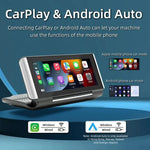 Lecteur MP5 de voiture Bluetooth pliable portable de 6,86 pouces avec prise en charge MirrorLink/CarPlay/Android Auto, B5370, B5370 + caméra de recul 4 LED, B5370 + caméra de recul 8 LED, B5370 + caméra de recul 12 LED