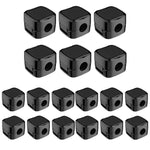 18 pcs / paquet Clips magnétiques pour organiseur de câbles, supports adhésifs pour gestion de bureau