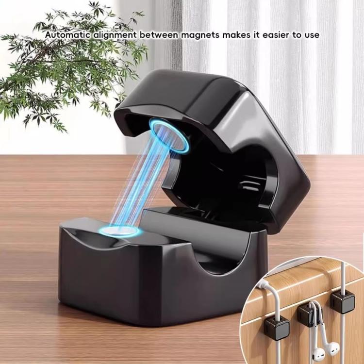 18 pcs / paquet Clips magnétiques pour organiseur de câbles, supports adhésifs pour gestion de bureau