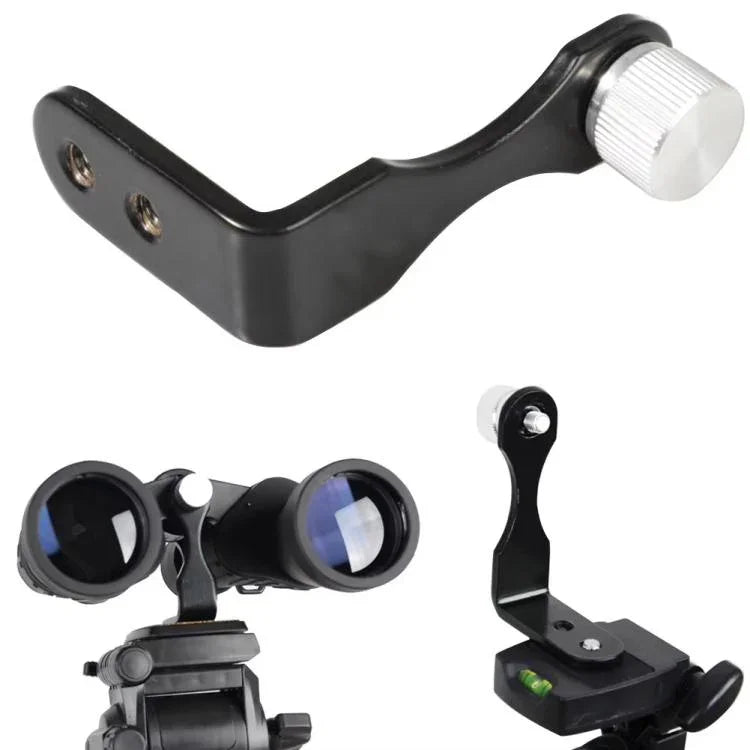 Adaptateur Trépied pour Jumelles Support Métallique en L Connecteur pour Photographie, Stabilisation Jumelles