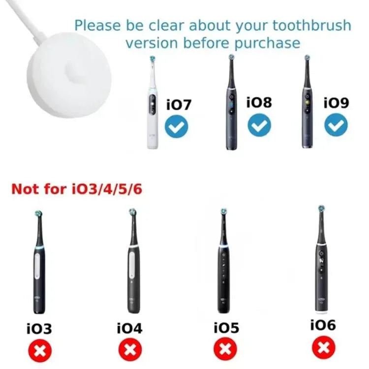 3768 Adaptateur d'alimentation pour chargeur de brosse à dents pour Oral B IO Series 9/8/7 IO7 IO8 IO9, prise UE, prise UE