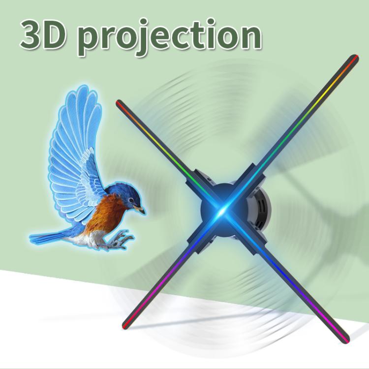 Ventilateur holographique 3D de 60 cm avec résolution 1600x720 et 720 LED, contrôle de contenu DIY via WiFi/APP, prise US, prise EU, prise UK, prise AU