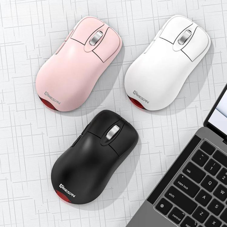 Souris de jeu sans fil tri-mode 24000 DPI, 6 modes d'éclairage RGB, rechargeable, macro programmable, noir, blanc, rose, noir avec charge sans fil, blanc avec charge sans fil, rose avec charge sans fil