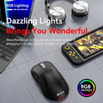 Souris de jeu sans fil tri-mode 24000 DPI, 6 modes d'éclairage RGB, rechargeable, macro programmable, noir, blanc, rose, noir avec charge sans fil, blanc avec charge sans fil, rose avec charge sans fil