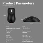 Souris de jeu sans fil tri-mode 24000 DPI, 6 modes d'éclairage RGB, rechargeable, macro programmable, noir, blanc, rose, noir avec charge sans fil, blanc avec charge sans fil, rose avec charge sans fil