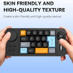 Clavier de jeu filaire USB-C MKESPN 19 touches macro programmable design échangeable à chaud avec molette de contrôle & joystick, K811 noir