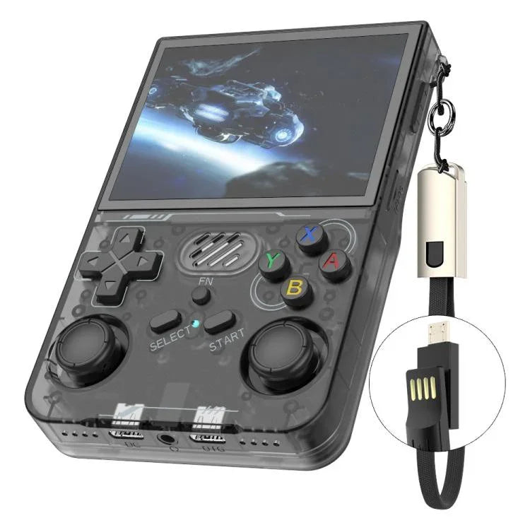 Console de jeu portable R36XX double bande WiFi, écran IPS HD Mipi de 3,5 pouces, système d'exploitation Linux open source, 64 Go, 128 Go