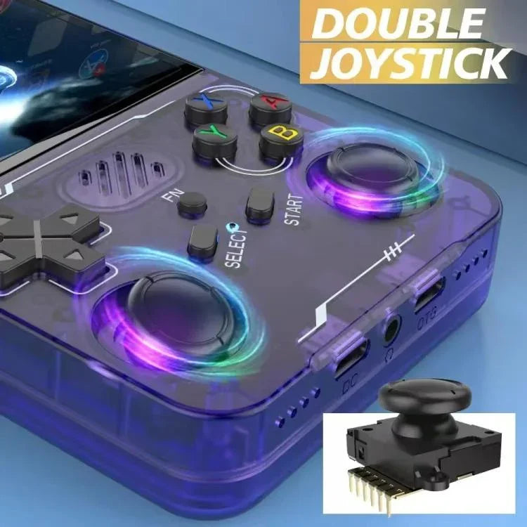 Console de jeu portable R36XX double bande WiFi, écran IPS HD Mipi de 3,5 pouces, système d'exploitation Linux open source, 64 Go, 128 Go