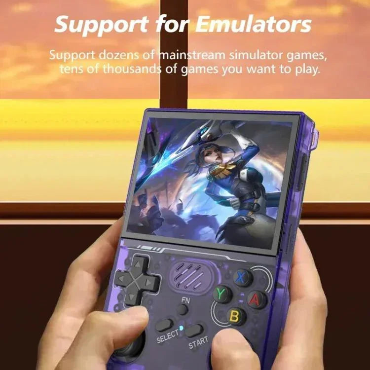Console de jeu portable R36XX double bande WiFi, écran IPS HD Mipi de 3,5 pouces, système d'exploitation Linux open source, 64 Go, 128 Go
