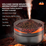 Humidificateur diffuseur d'huiles essentielles volcanique 2 L - Grande capacité - Diffuseur de brume d'aromathérapie - Réservoir d'eau à remplissage par le haut