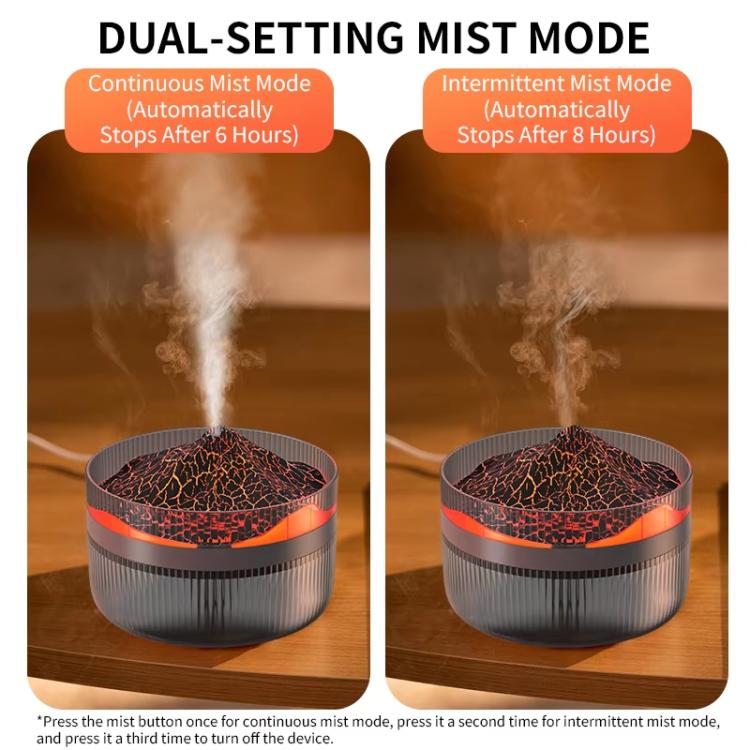 Humidificateur diffuseur d'huiles essentielles volcanique 2 L - Grande capacité - Diffuseur de brume d'aromathérapie - Réservoir d'eau à remplissage par le haut