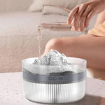 Humidificateur diffuseur d'huiles essentielles volcanique 2 L - Grande capacité - Diffuseur de brume d'aromathérapie - Réservoir d'eau à remplissage par le haut