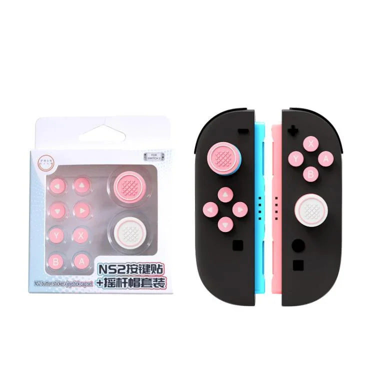 Ensemble de protections en silicone pour boutons et joysticks des manettes Joy-Con 2 de Nintendo Switch