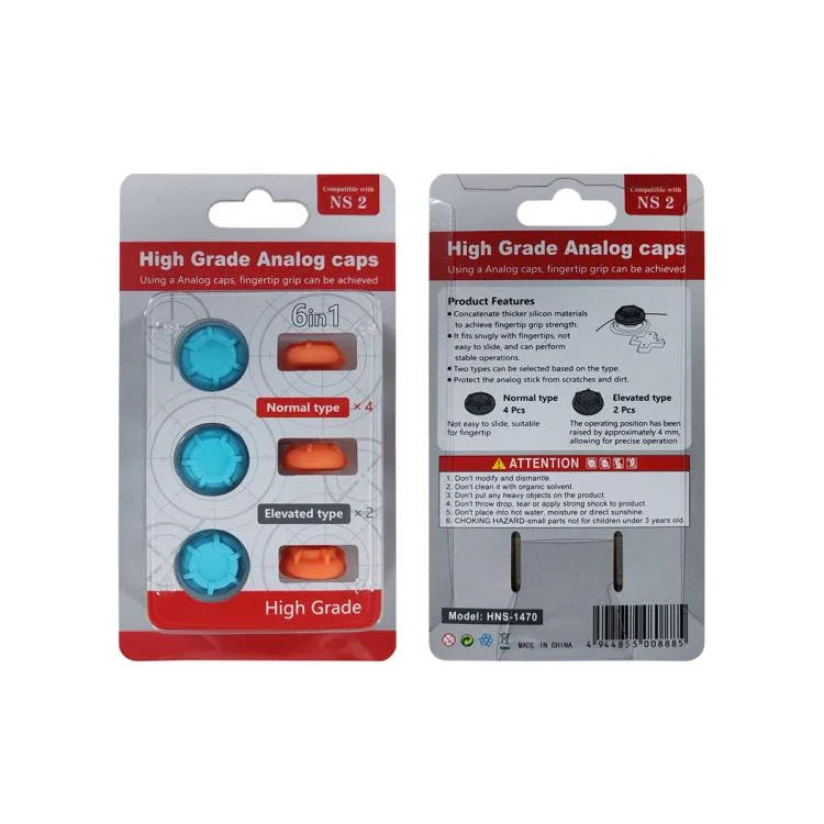 Protection de joystick en silicone 6 en 1 pour Nintendo Switch 2