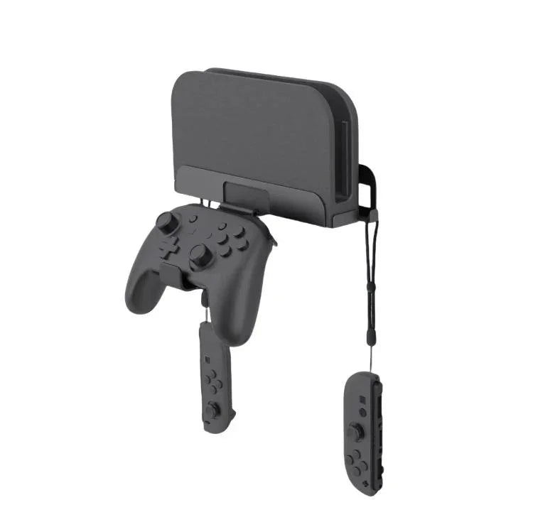 Support mural de rangement PGTECH GP-369 pour console de jeux Nintendo Switch 2, avec poignée et crochet de rangement.