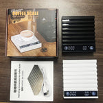 Balance électronique mini intelligente BA-COF01 pour café goutte à goutte avec minuterie automatique, balance de cuisine portable