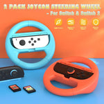 Lot de 2 poignées de volant pour manettes Nintendo Switch 2/Switch Joy-Con