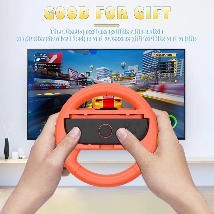 Lot de 2 poignées de volant pour manettes Nintendo Switch 2/Switch Joy-Con